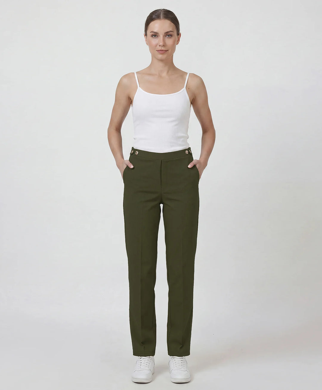Premium Straight Fit Lycra Trouser