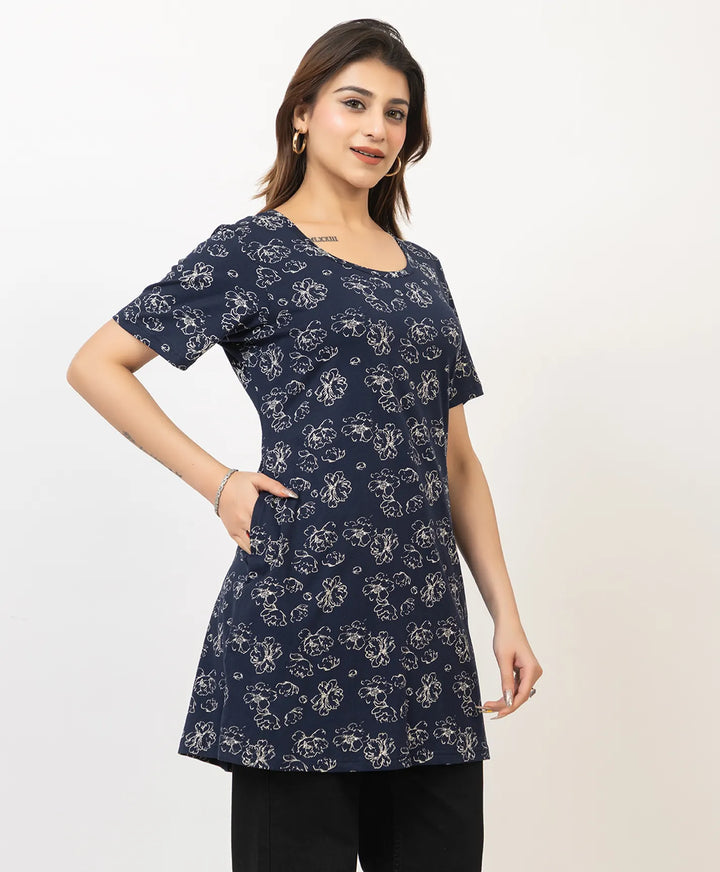 Charming Floral Everyday Long Top