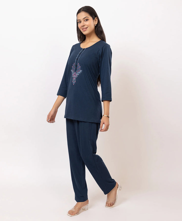 Embroidered Kurta Lower Set