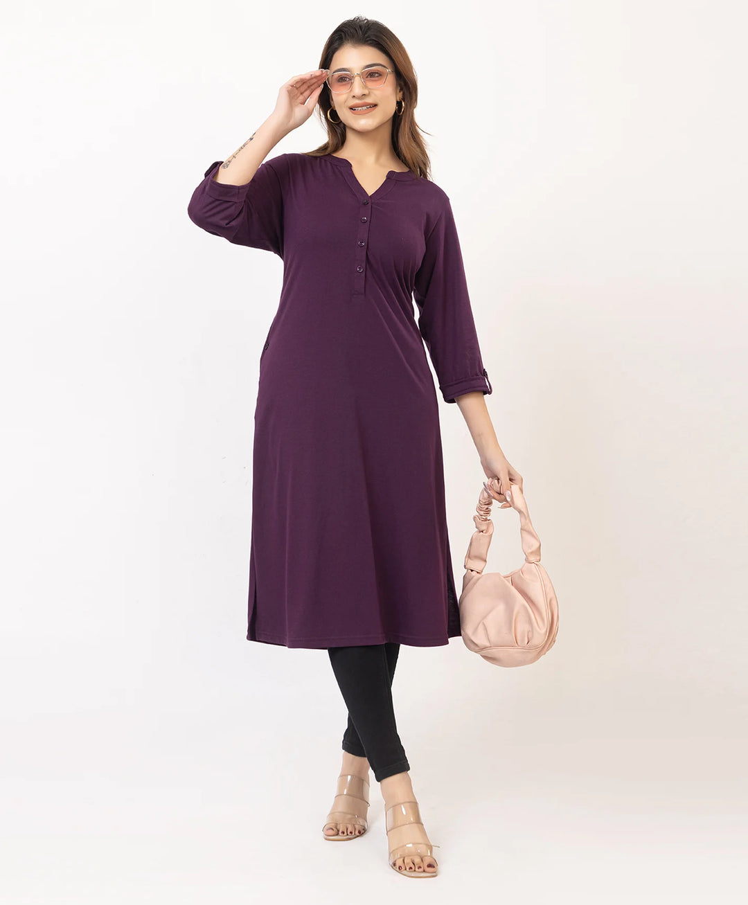 Premium Plain Long Kurti