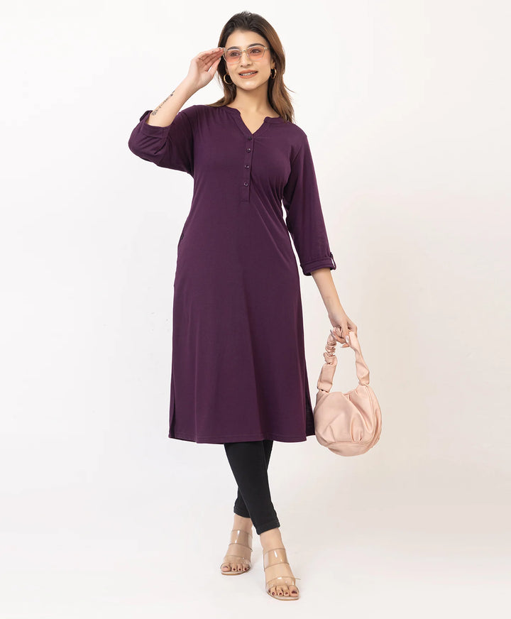 Premium Plain Long Kurti