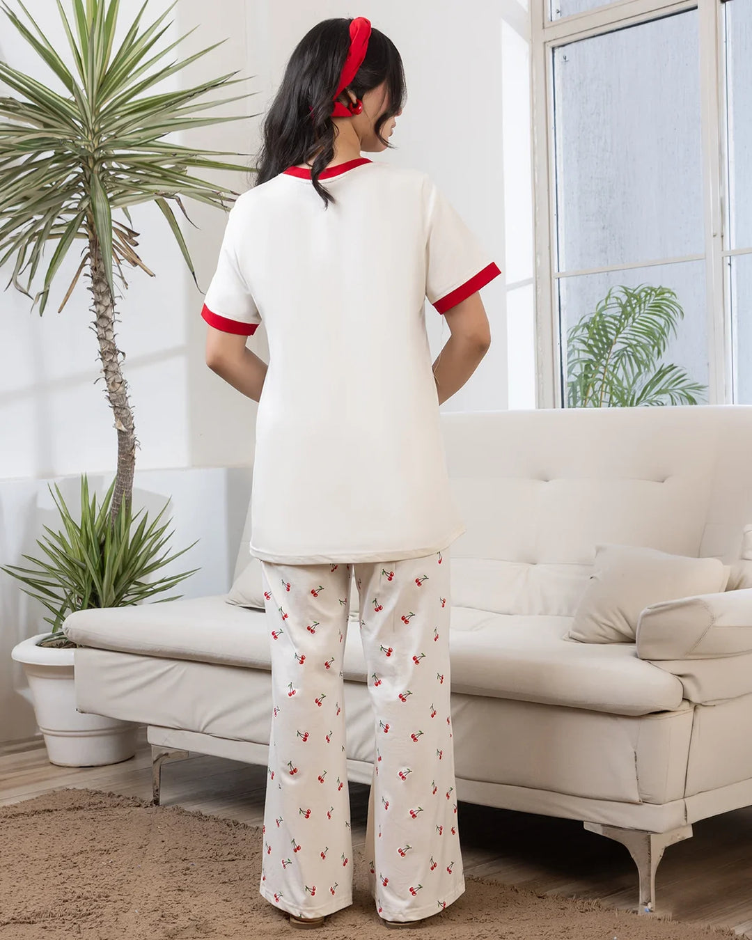 Sweet Cherry Lounge Night Suit