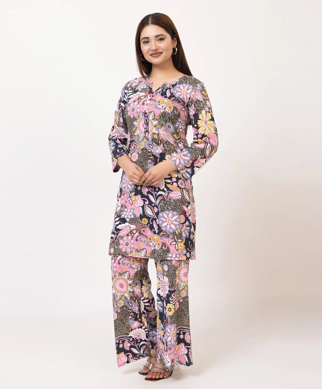 Printed Kurta Palazzo Set