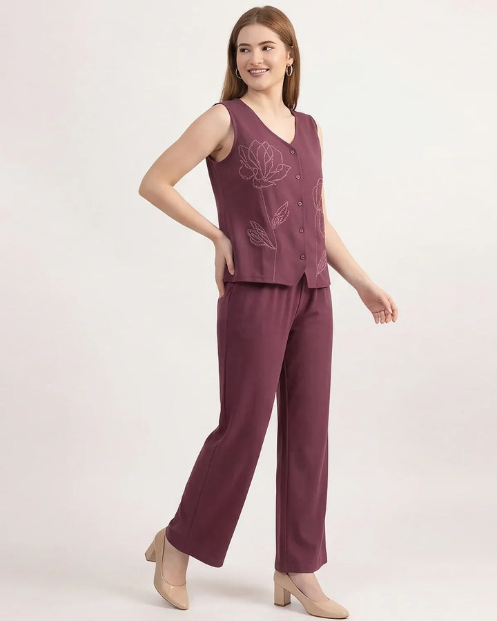 Botanical Vest Co-ord Set