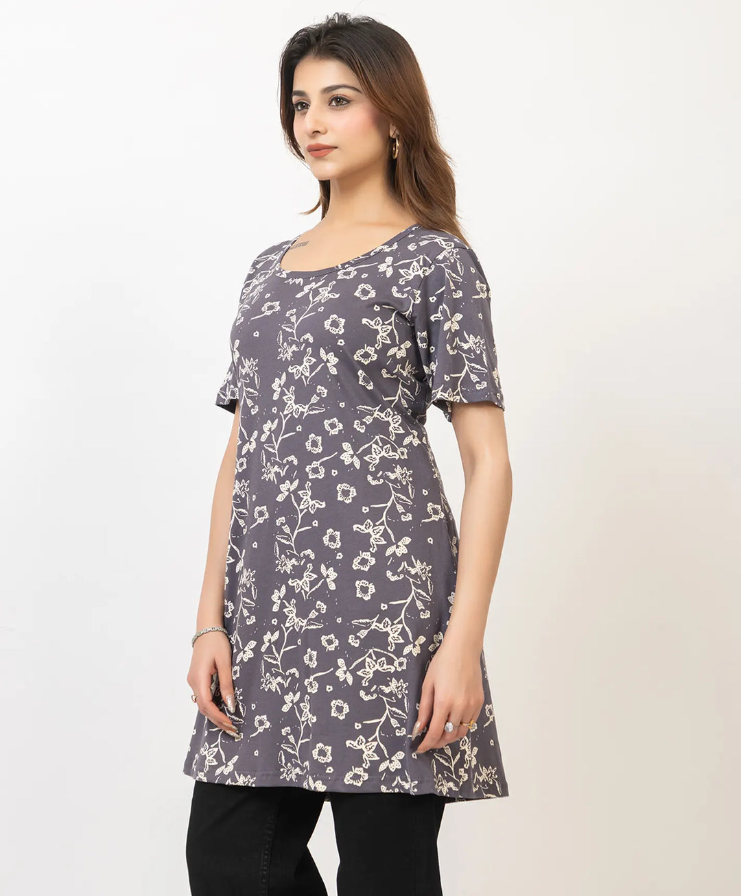 Charming Floral Everyday Long Top
