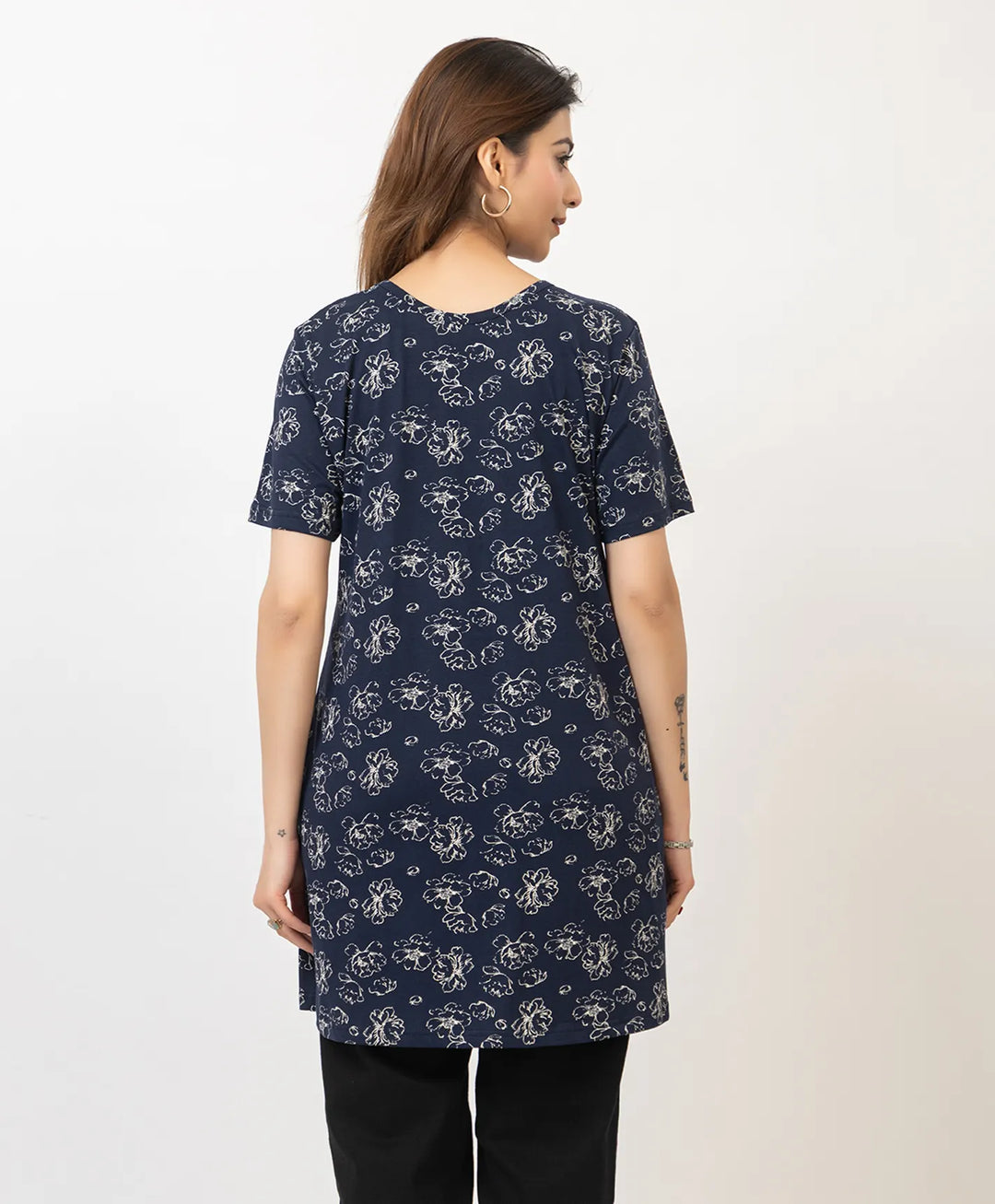 Charming Floral Everyday Long Top