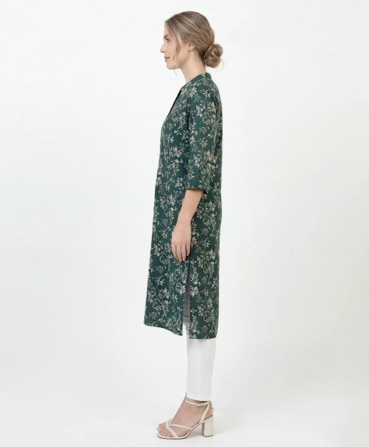 Artistic Print Straight Kurta