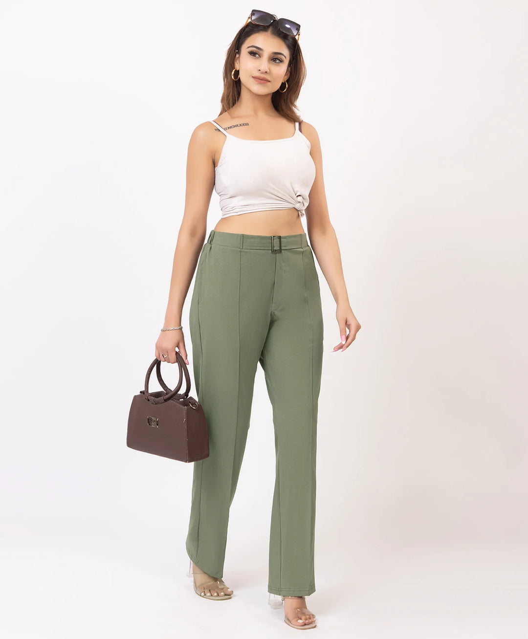Classic Stretch Fit Lycra Trousers