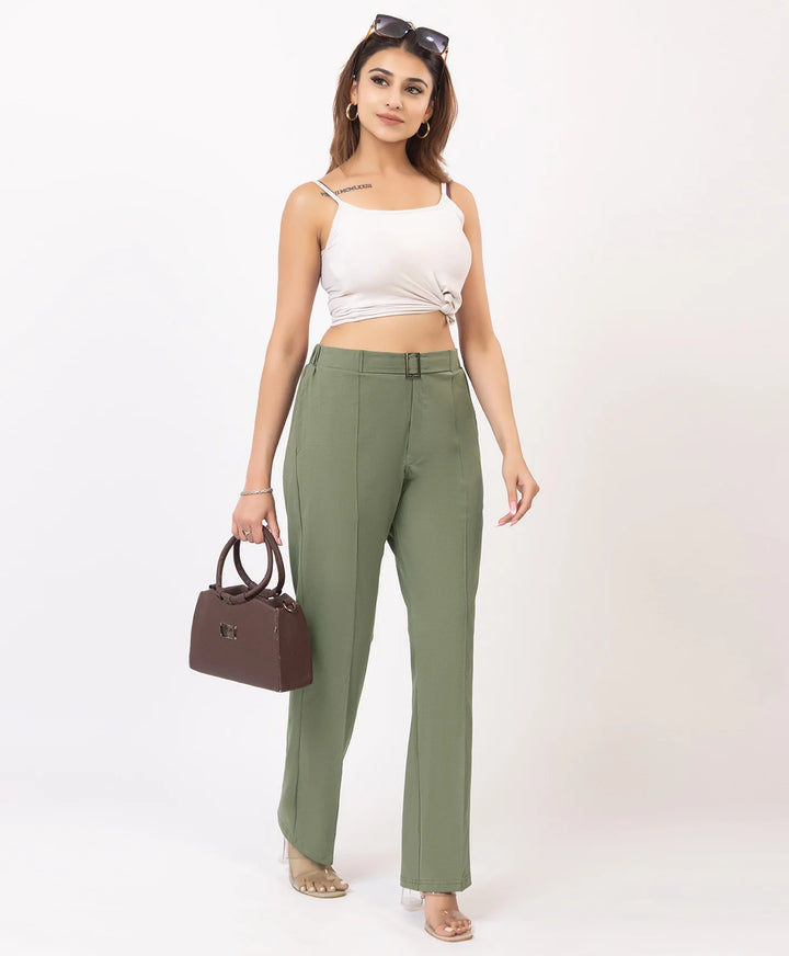 Classic Stretch Fit Lycra Trousers