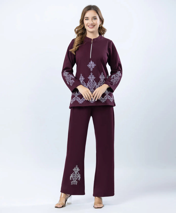 Premium Winter Kurta Set featuring Zip Collar