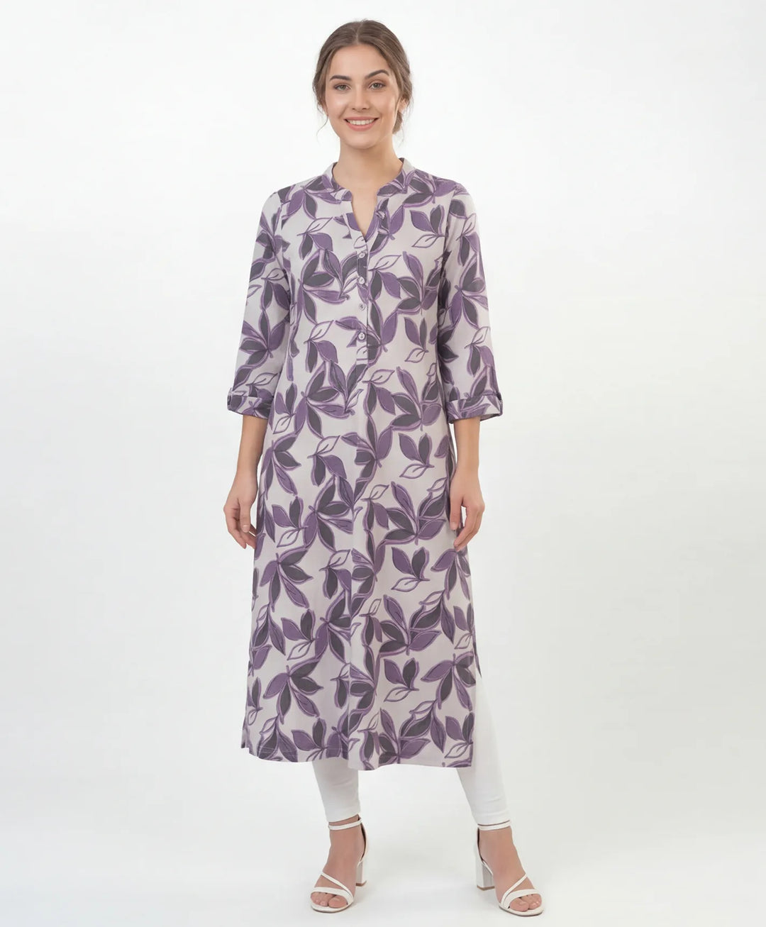Artistic Print Straight Kurta