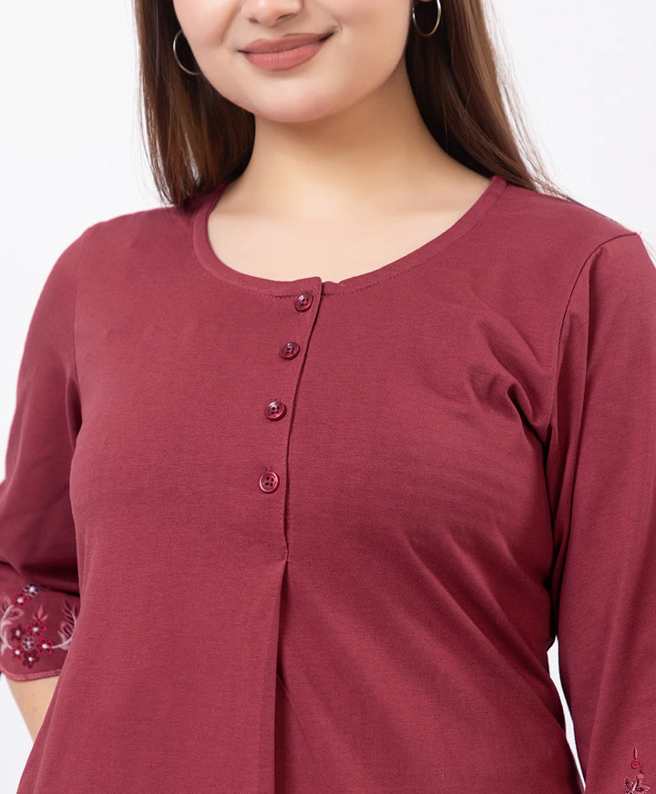 Classic Everyday Kurta Set with Embroidered Finish