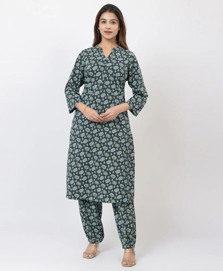 Elegant Printed Afgani Suit