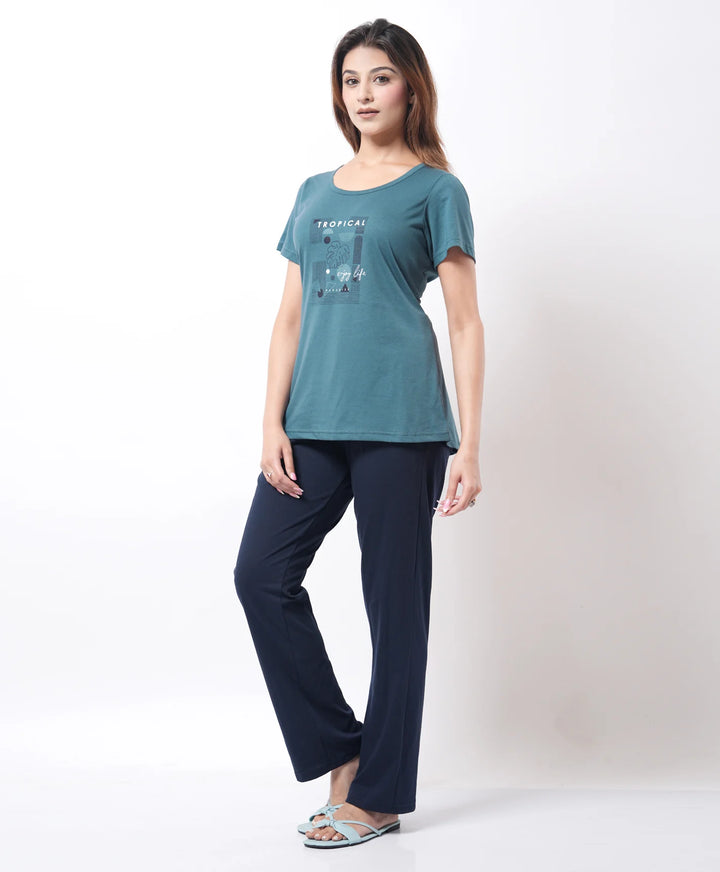 Basic Mid Length Night Suit