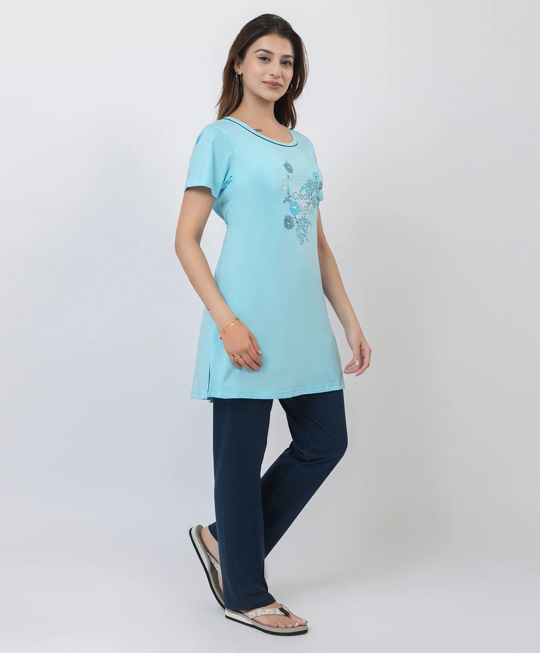 Printed Lounge Wear Set