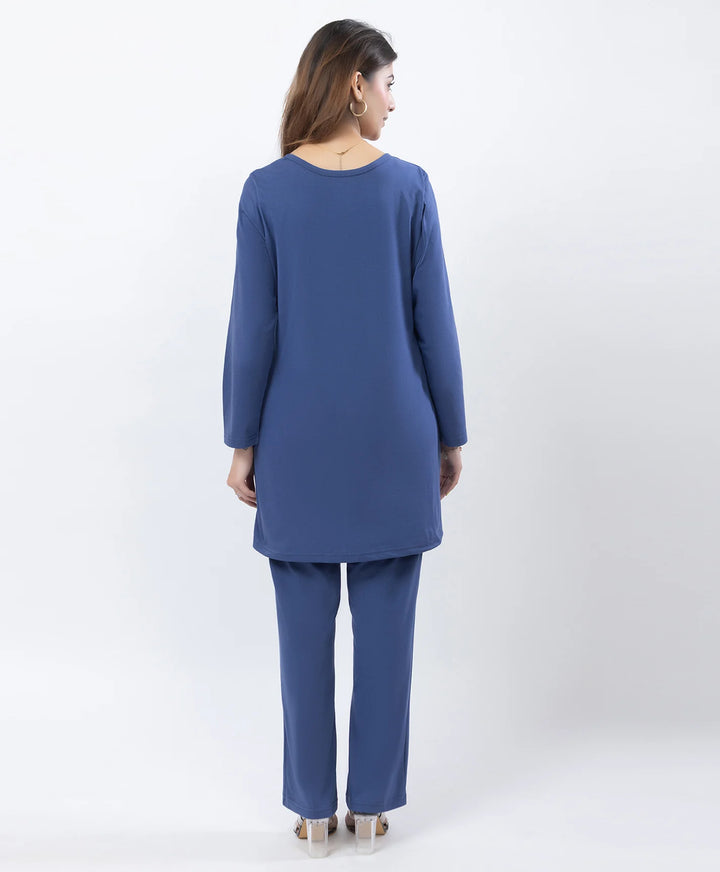 Classic Comfort Fit Printed Full-Sleeve Night Suit