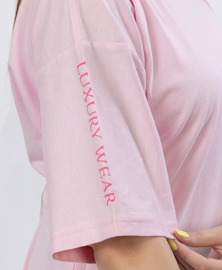 Drop Shoulder Luxury Wear Graphic Top