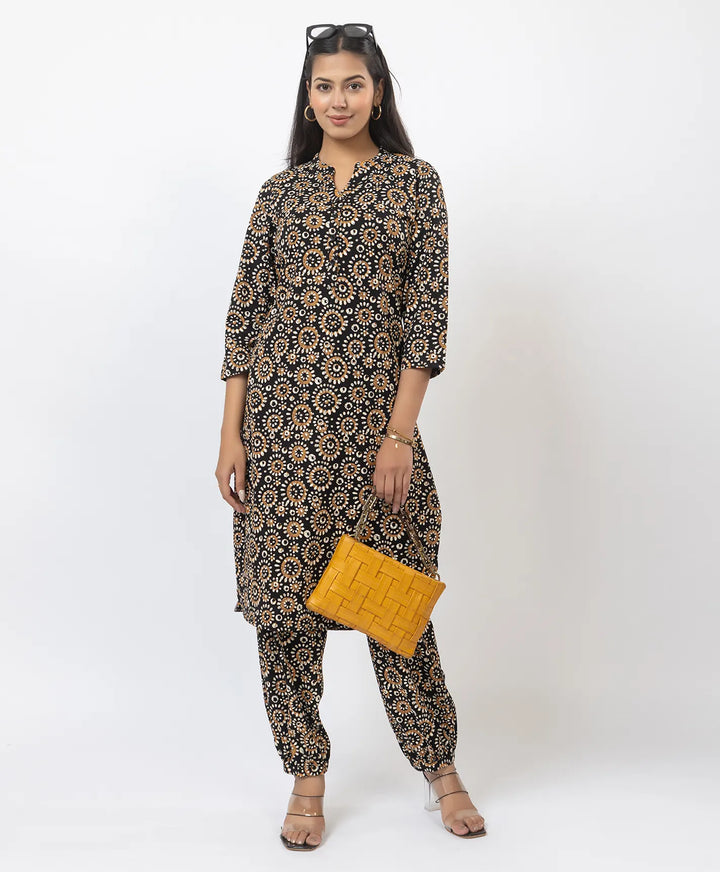 Graceful Ethnic Printed Afghan Suit Set