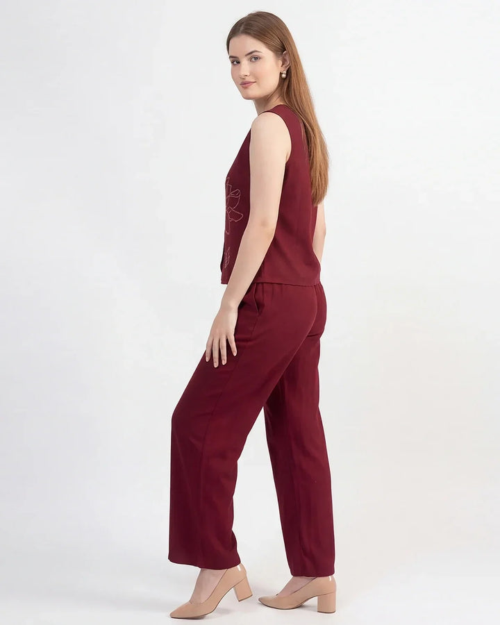 Botanical Vest Co-ord Set
