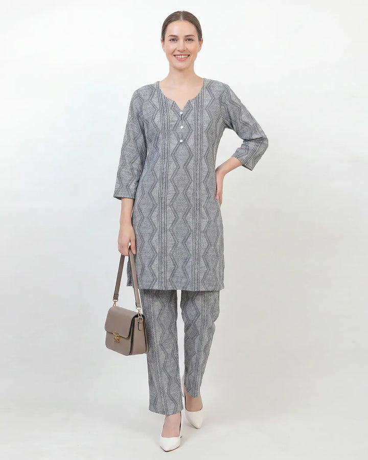 Woven Grace Kurta Set