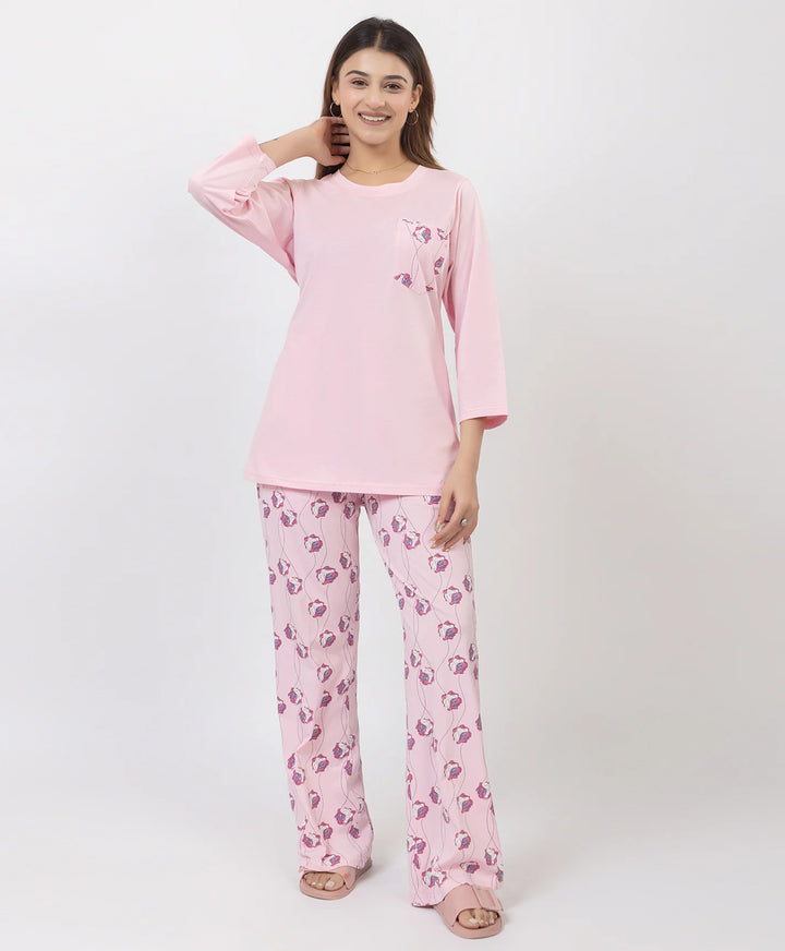 Blossom Charm Premium Night Suit