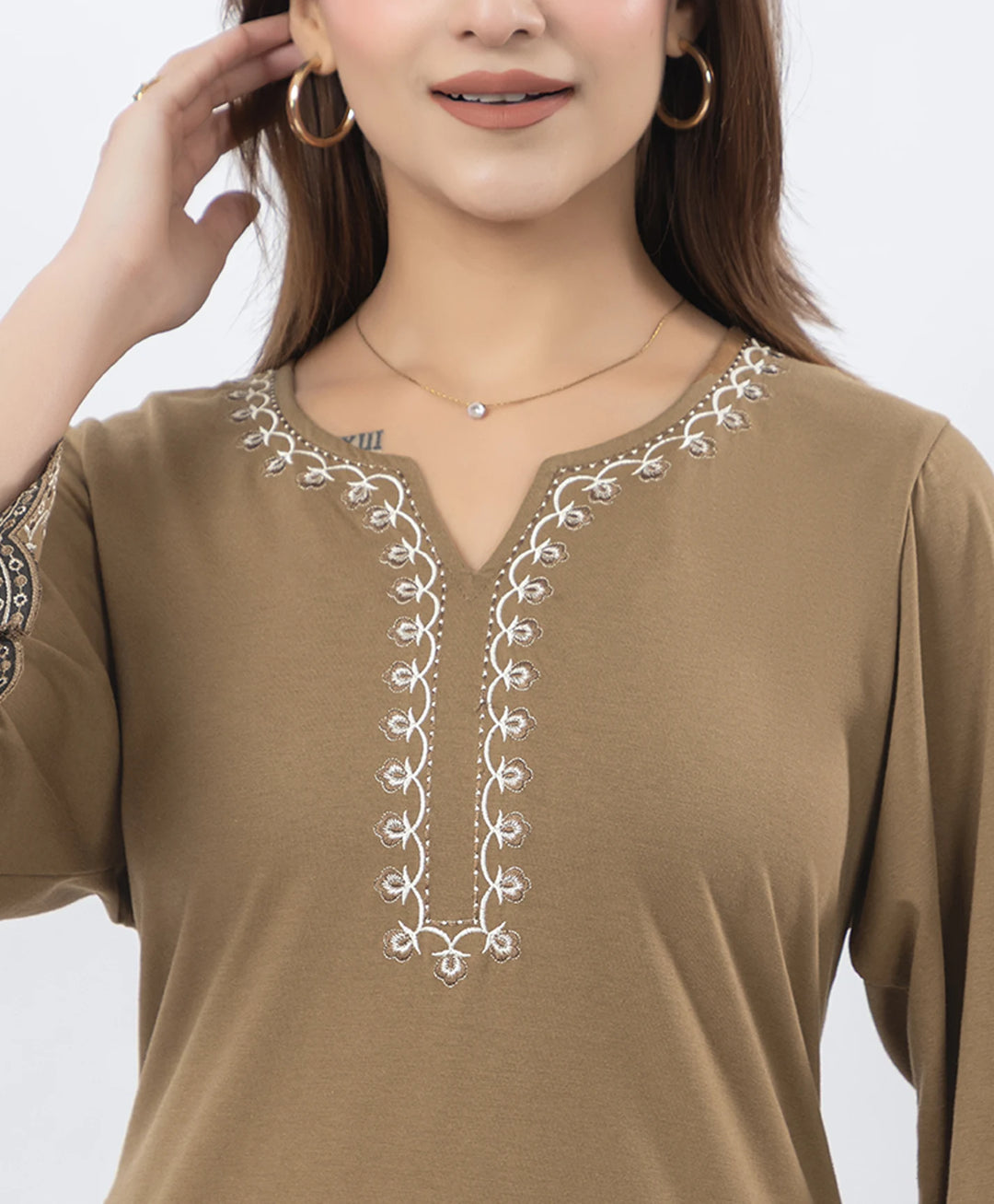 Classic Ethnic Kurta Set with Designer Sleeve Detail
