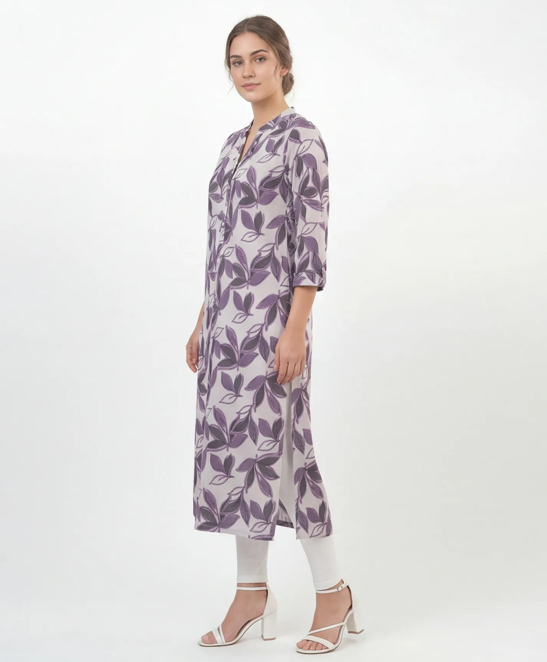 Artistic Print Straight Kurta