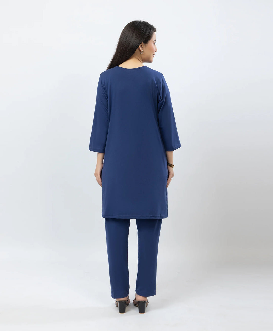 Premium Embroidered Straight Kurta Set with Pants
