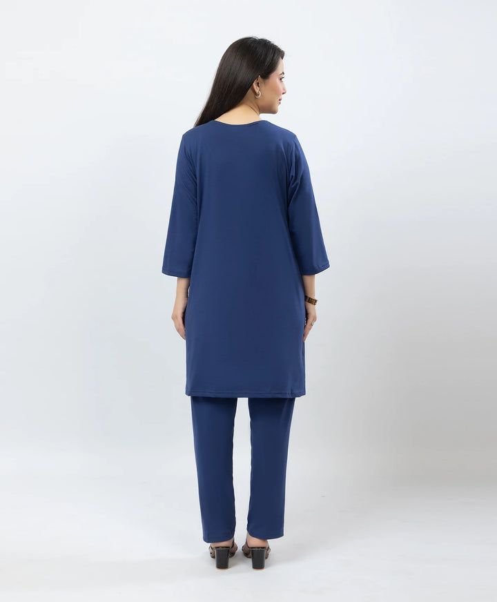 Premium Embroidered Straight Kurta Set with Pants