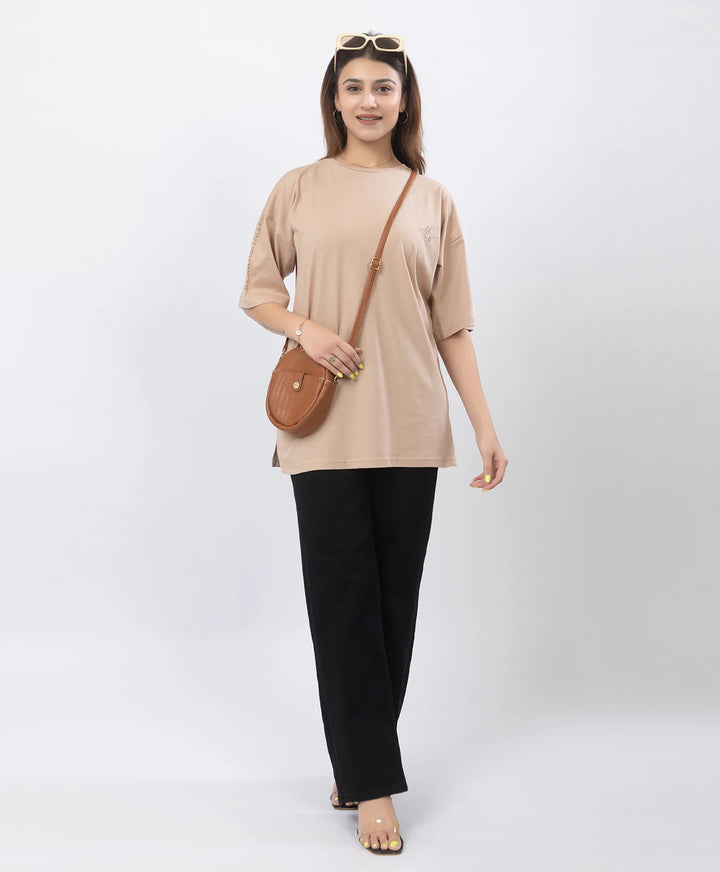 Drop Shoulder Luxury Wear Graphic Top