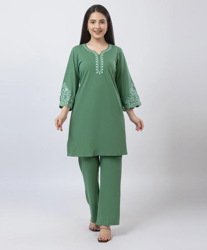 Classic Ethnic Kurta Set with Designer Sleeve Detail