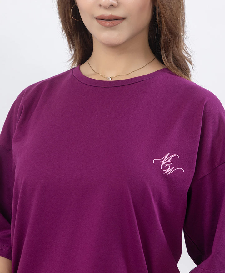 Drop Shoulder Luxury Wear Graphic Top