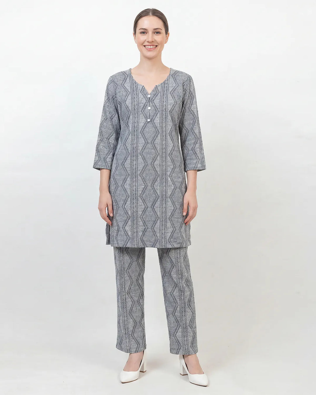 Woven Grace Kurta Set