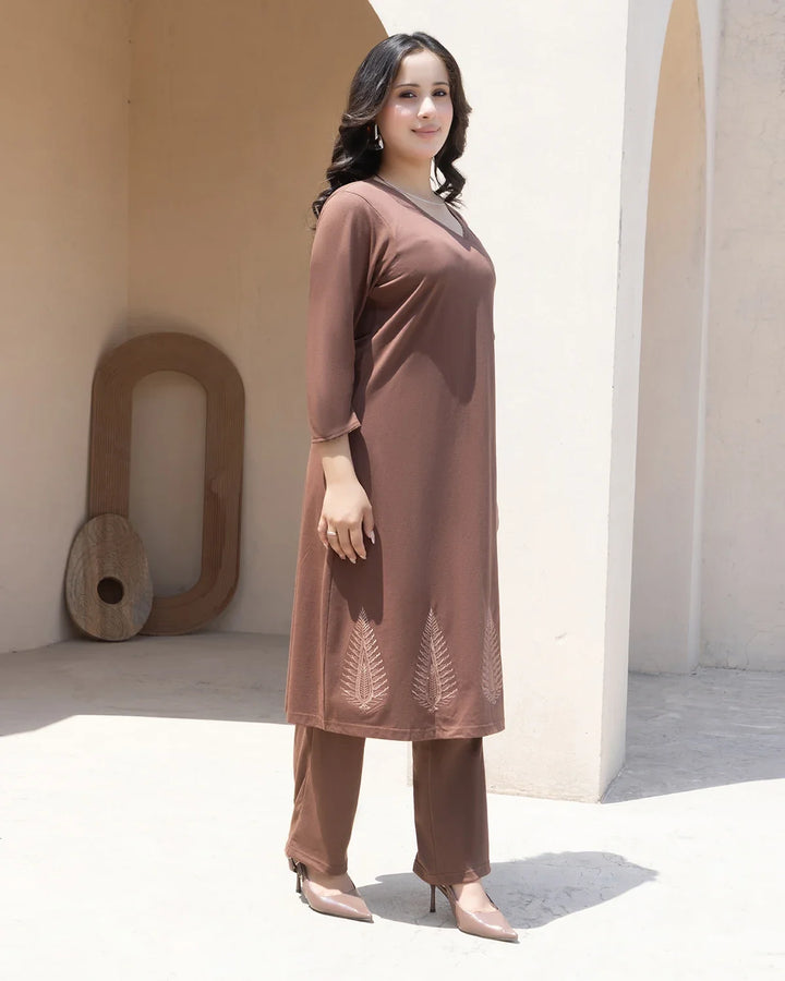 Angrakha Long Kurta Set