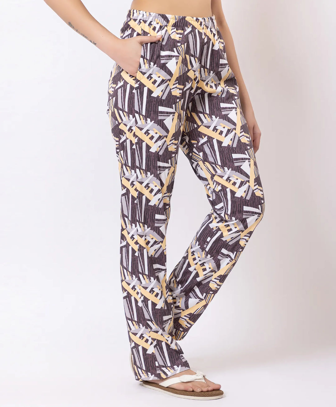 Stylish Rotary Print Comfort Lower