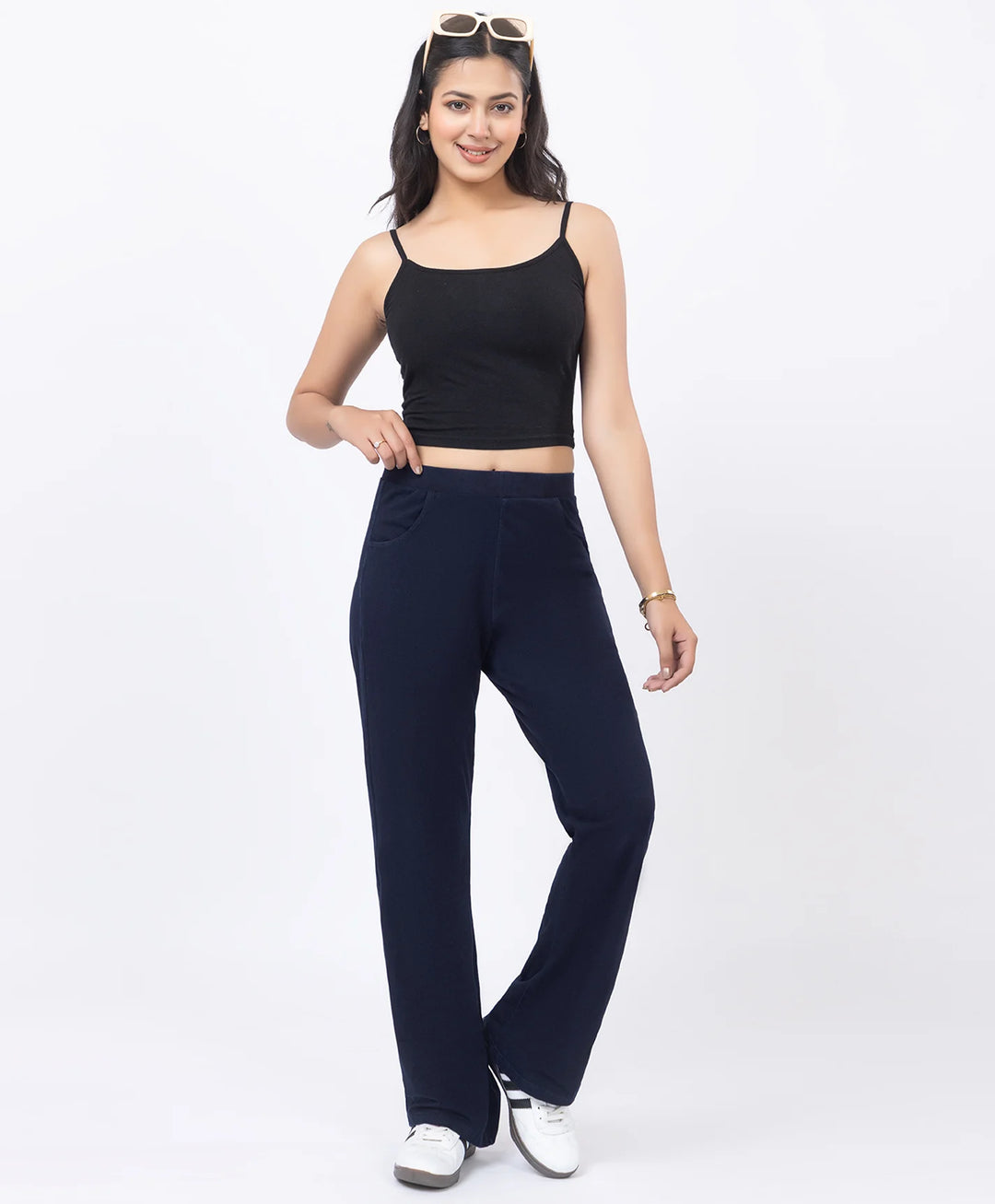 Basic Straight Style Denim Lower
