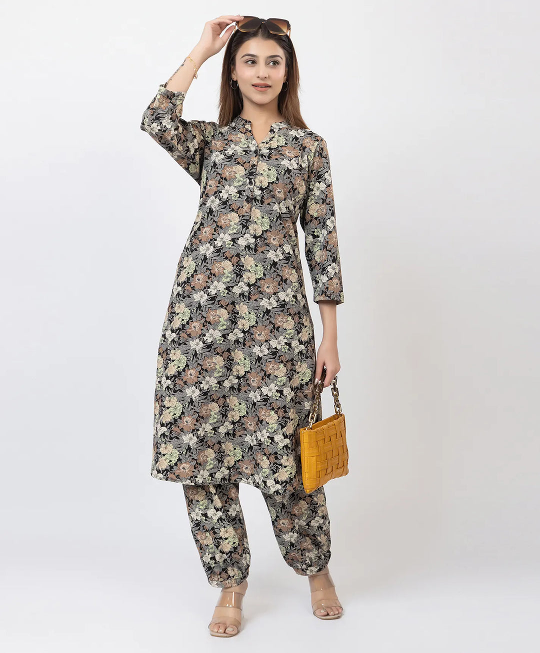 Elegant Printed Afgani Suit