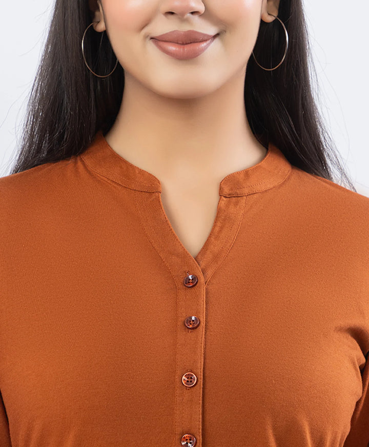 Premium Floral Embroidered Mandarin Collar Kurta Set