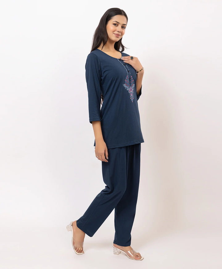 Embroidered Kurta Lower Set