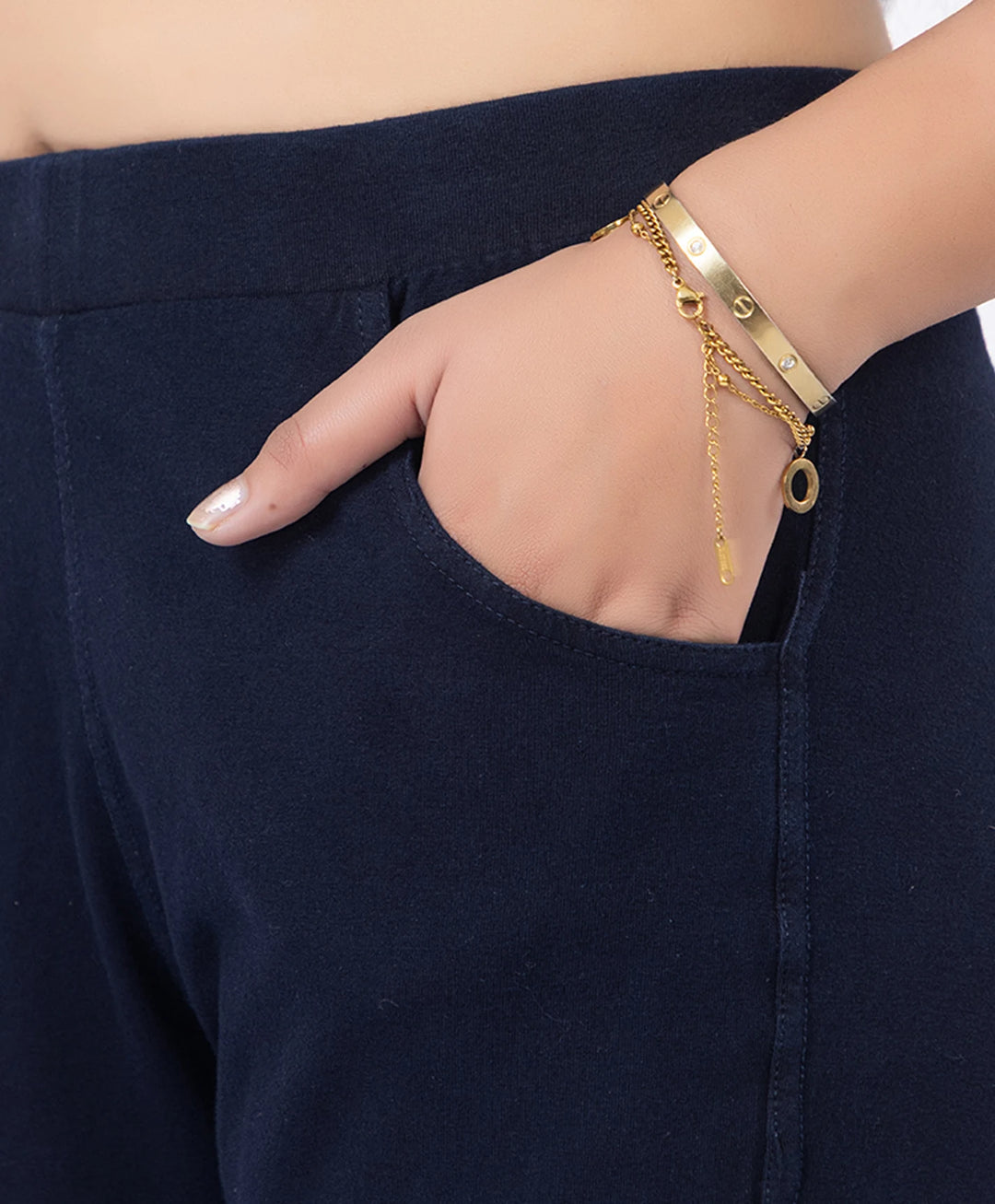 Basic Straight Style Denim Lower