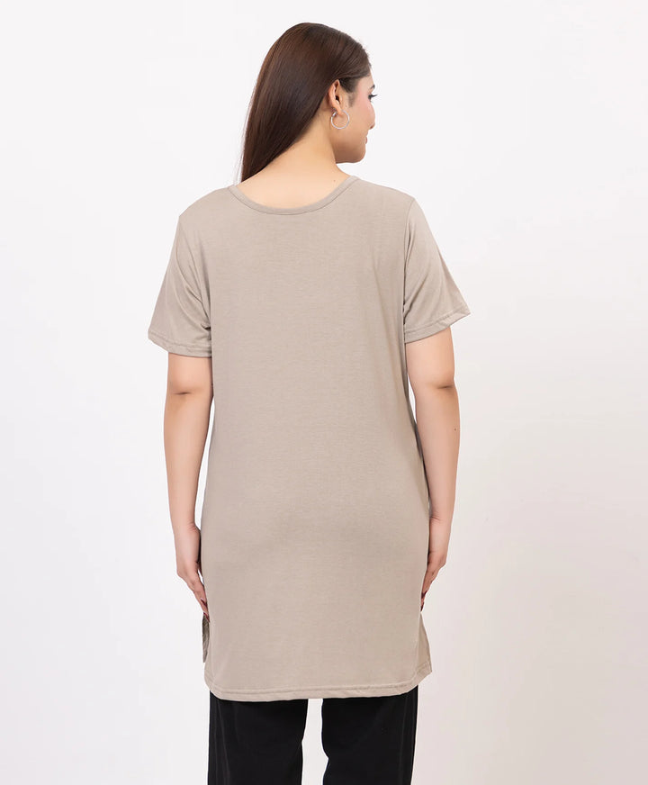 Casual Grace Printed Long Top