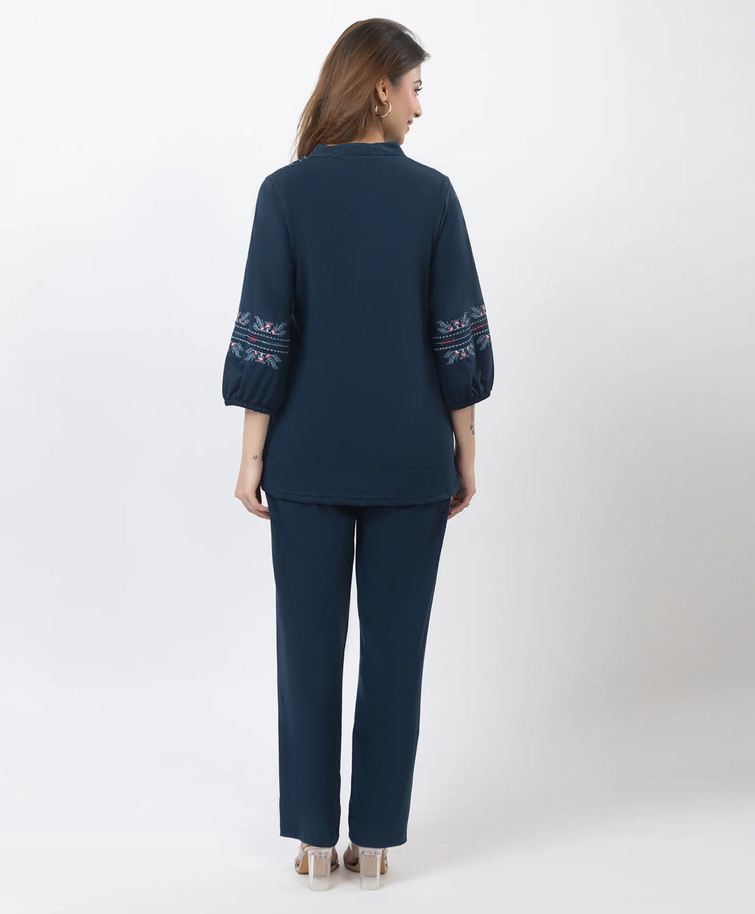 Modern Embroidered Relaxed Co-Ord Set