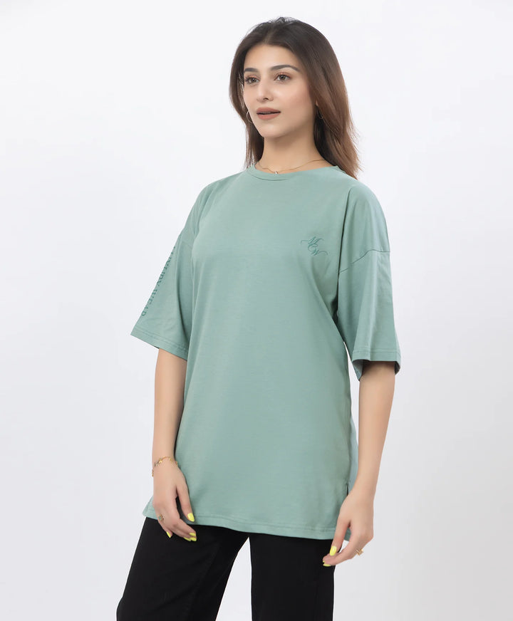Drop Shoulder Luxury Wear Graphic Top