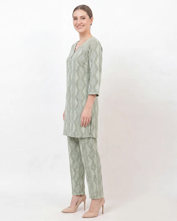Woven Grace Kurta Set
