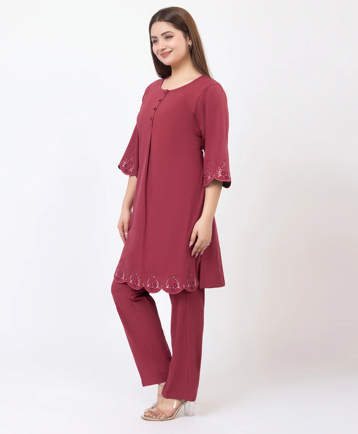 Classic Everyday Kurta Set with Embroidered Finish