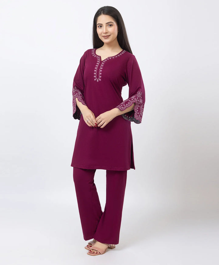 Classic Ethnic Kurta Set with Designer Sleeve Detail