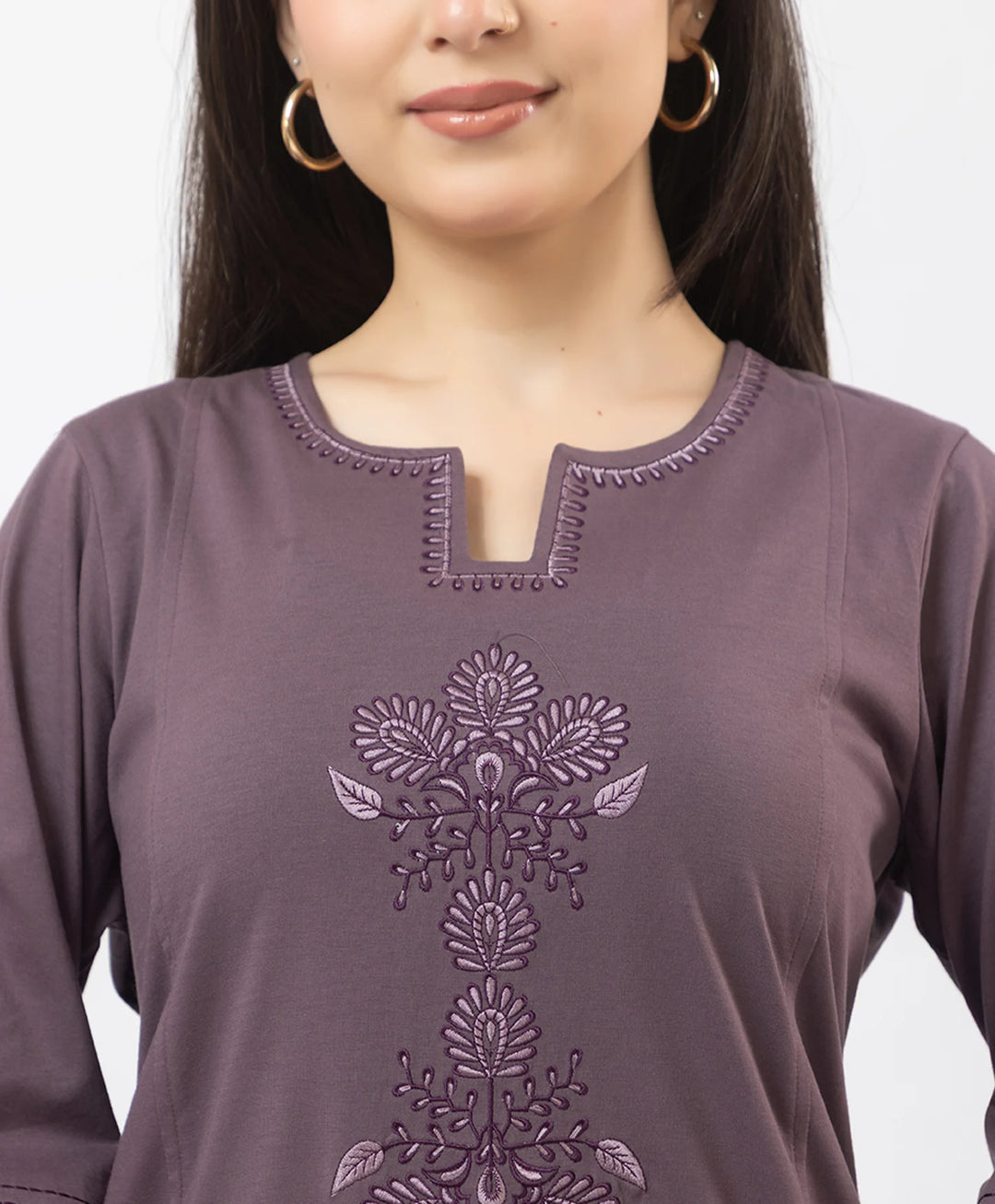 Premium Embroidered Straight-Fit Kurta Set