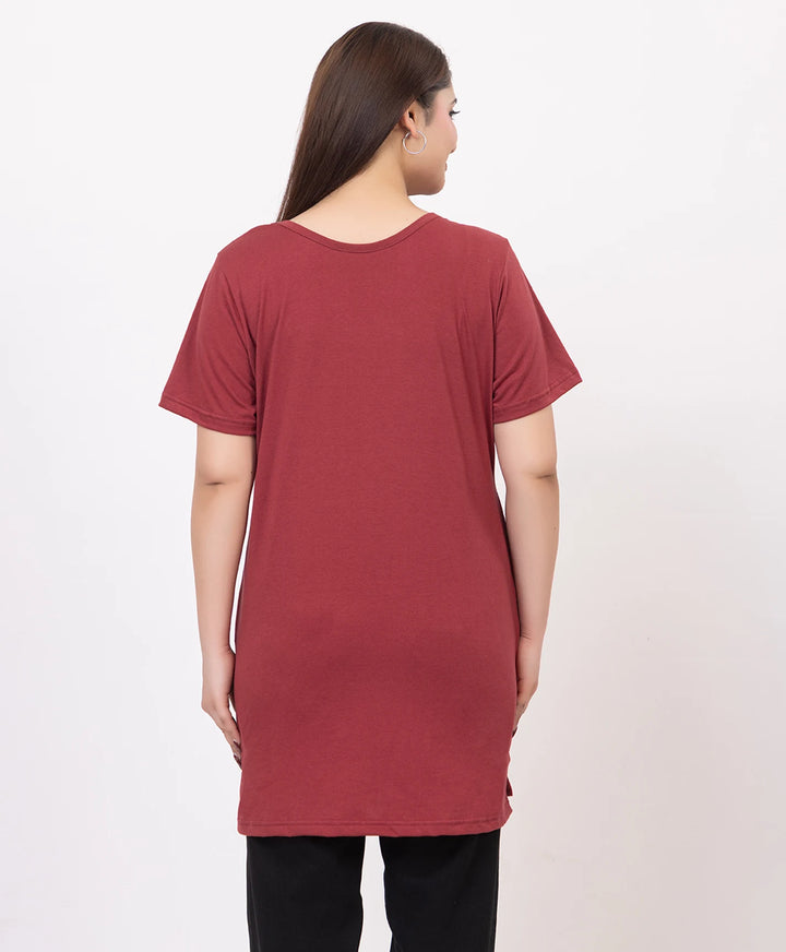 Casual Grace Printed Long Top