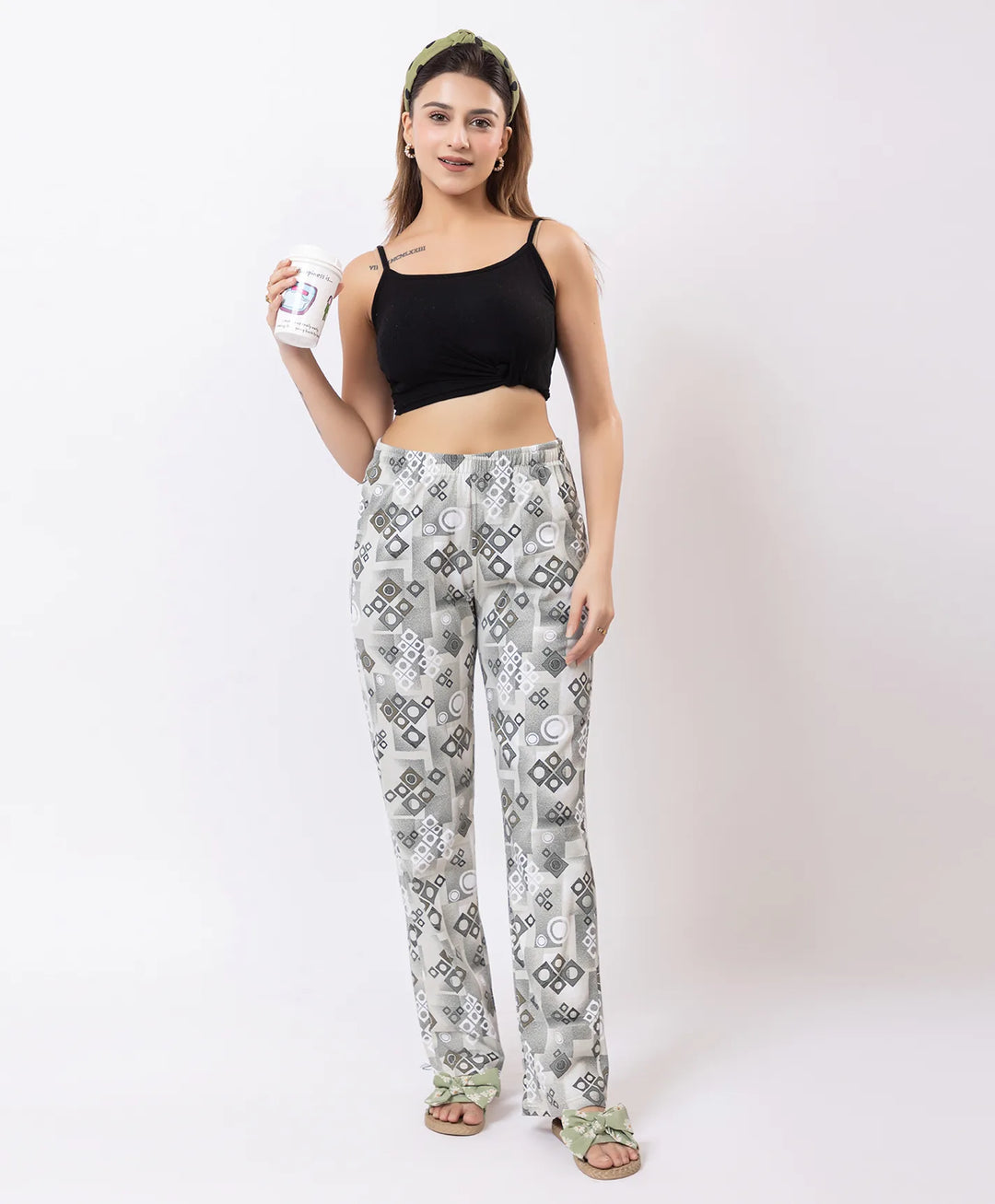 Stylish Rotary Print Comfort Lower