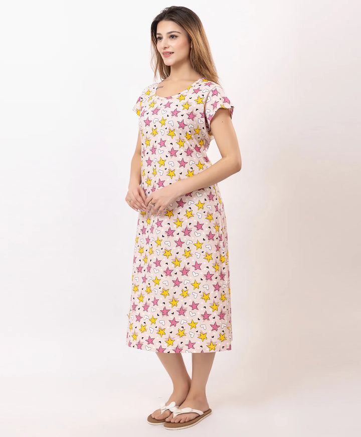 Premium Printed Short Nighty